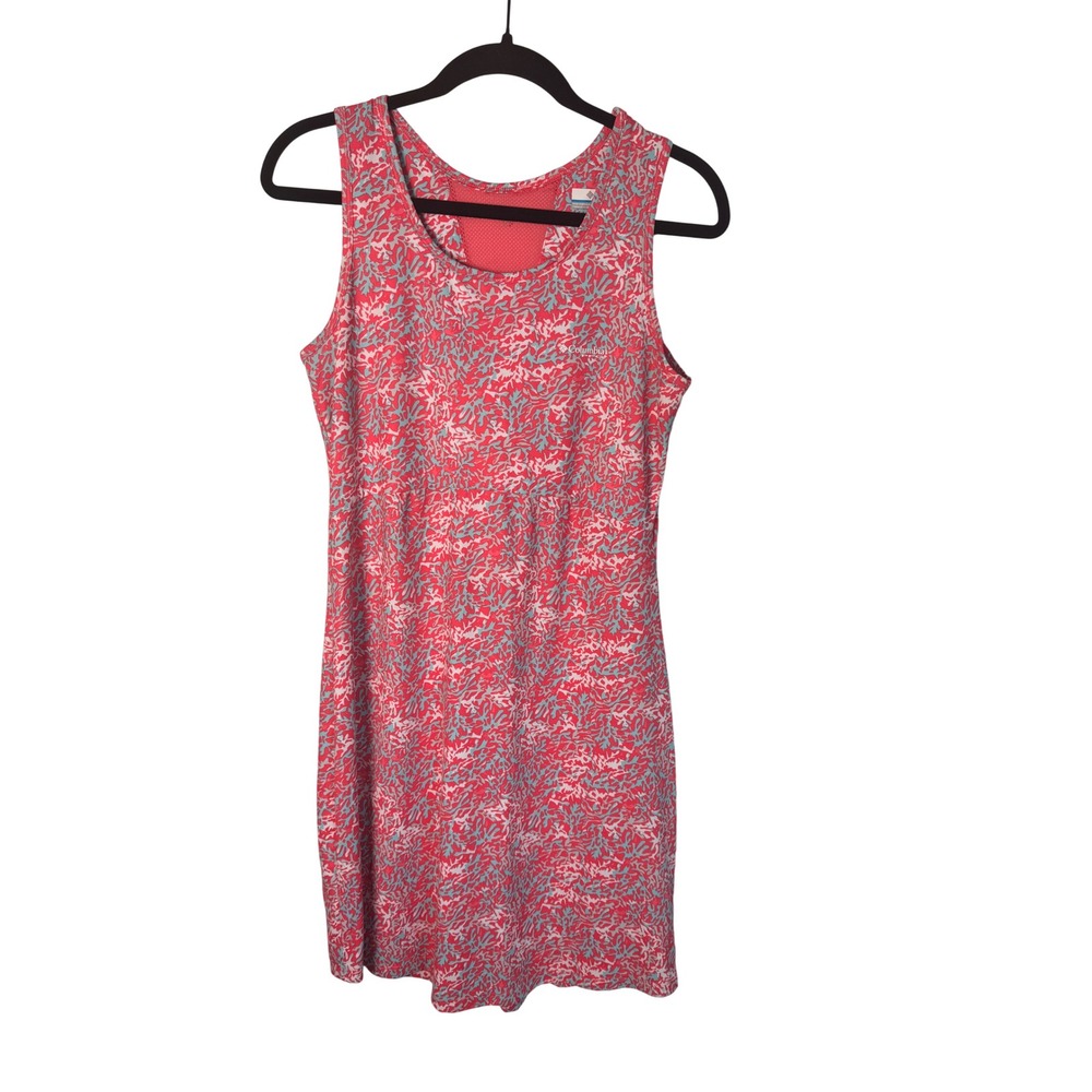 Columbia Sz M Coastal Sporty Dress Coral Athleisure Resort Fishingcore Summer - Picture 2 of 13